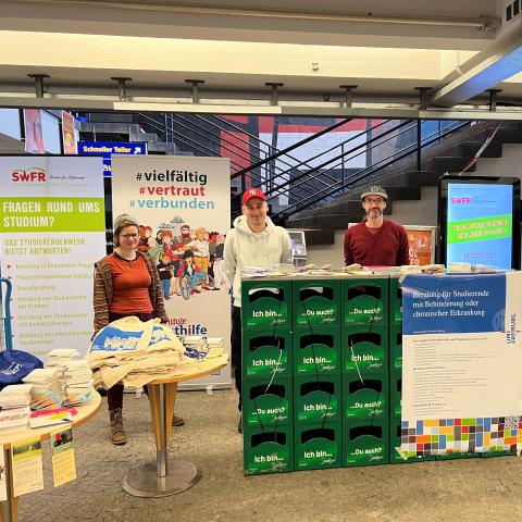 Infostand in der Mensa