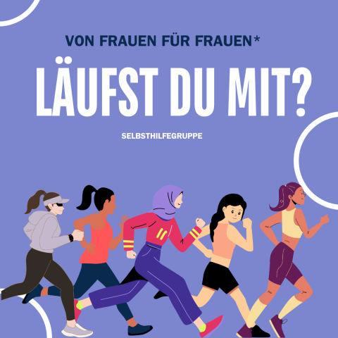 Bild von laufenden Frauen - SHG Läufst du mit?